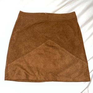 Elegant Brown Mini Skirt